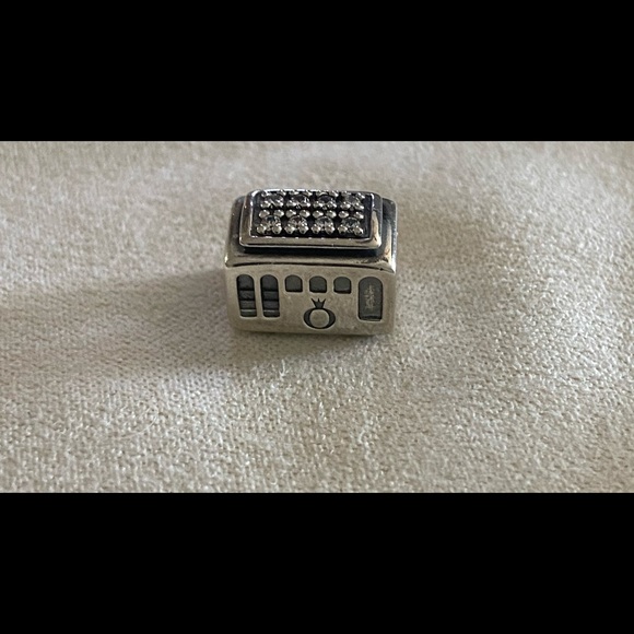 Pandora Jewelry - SOLDPandora charm with white Cz stones